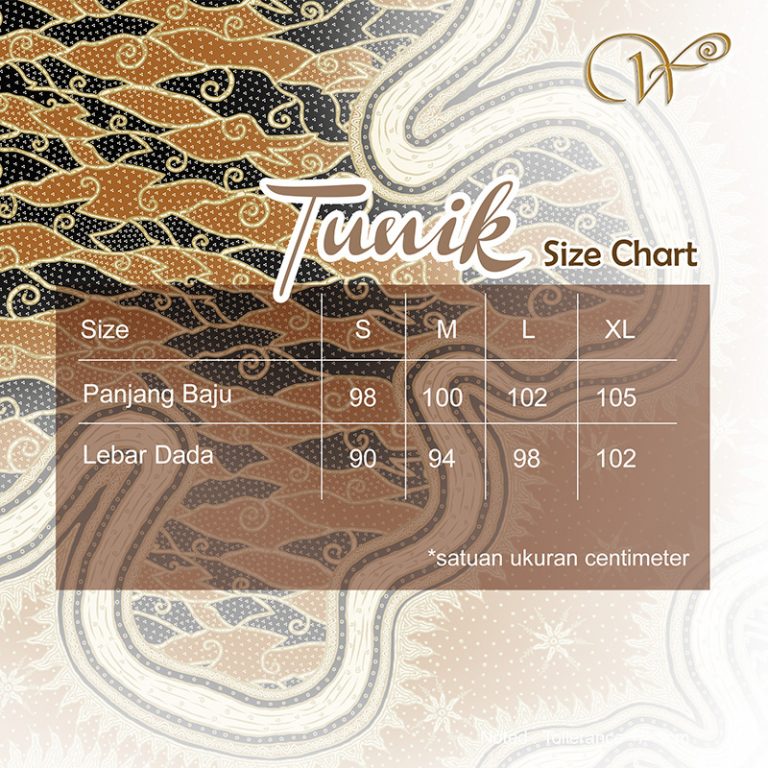 Tunik Size Chart